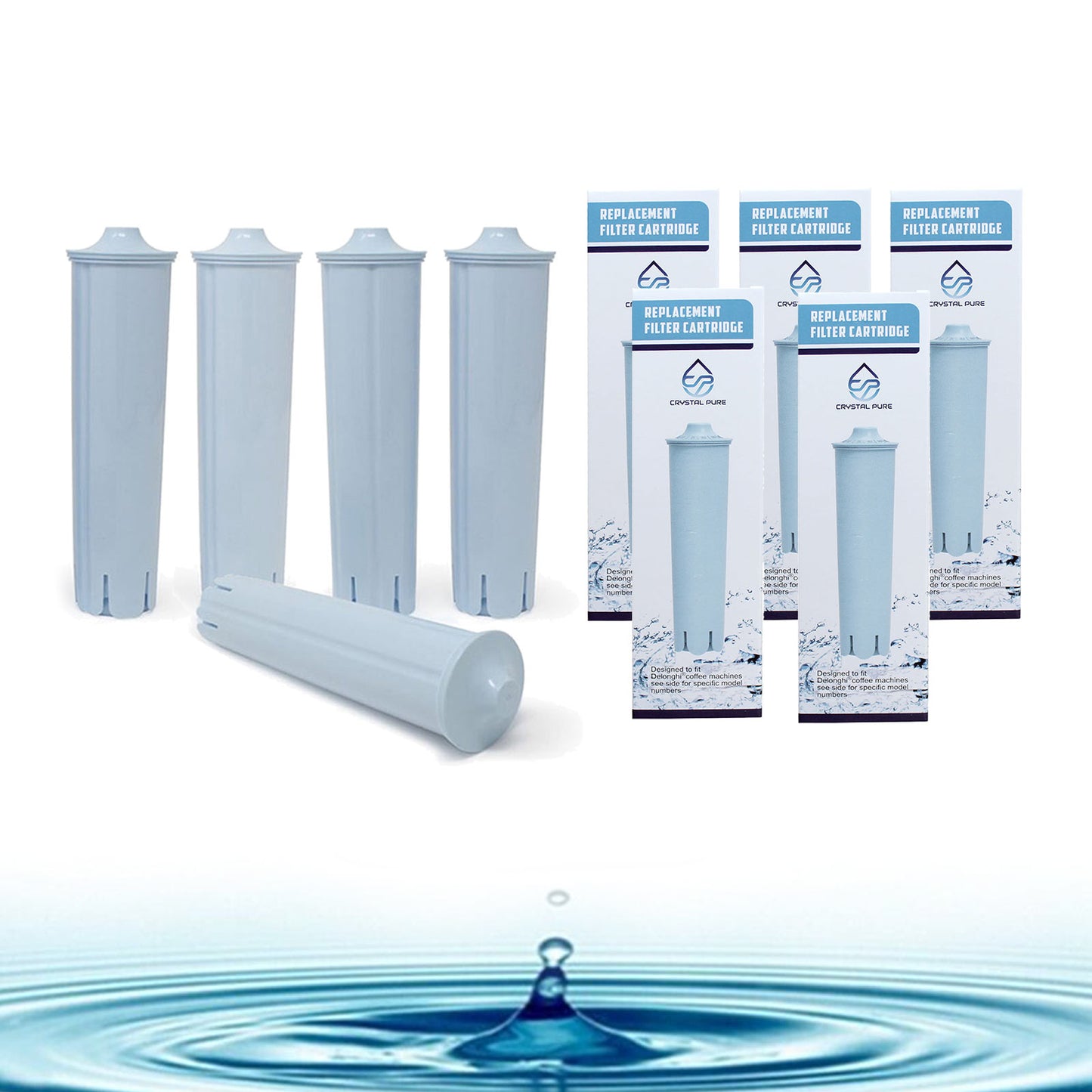 5 of Replacement Water Filters Cartridges for Jura Claris Blue Java Ena 71311 201303 Coffee Machine