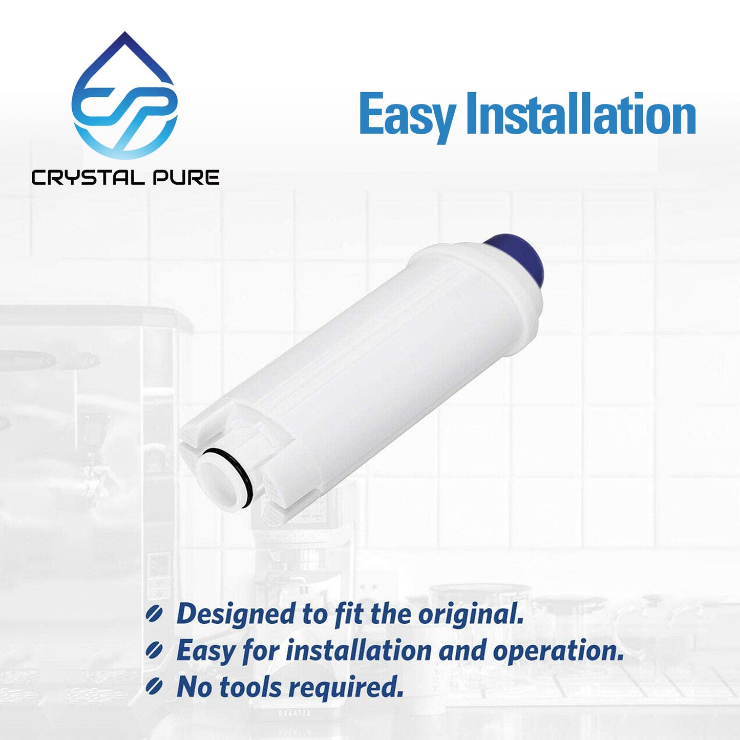 1x Delonghi DLS C002 DLSC002 SER 3017 SER3017  Replacement Water Filter, fits for ECAM series of De'Longhi fully automatic coffee machines
