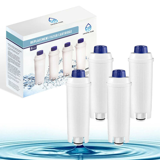 4 Replacement Water Filters for Delonghi DLSC002/Magnifica S/Magnifica Evo/Dinamica Plus/Cappuccino/Maestosa/PrimaDonna Soul Coffee Machine