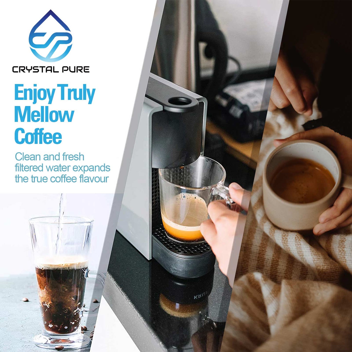 2 Pack Coffee Machine Water Filter for Gaggia Accademia/Anima/Besana/Brera/Cadorna/Carezza/Gran Gaggia/Magenta/Naviglio/New Espresso/Unica
