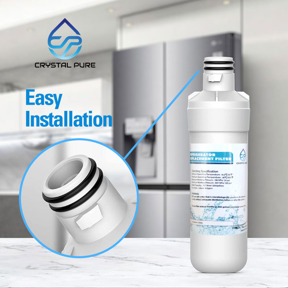 3x Replacement Refrigerator Water Filter LT1000P and Air Filter LT120F for LG LT1000PC, ADQ74793501, MDJ64844601,LFX Series
