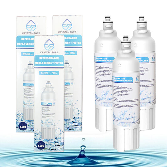 3 Pack Replacement Water Filter Cartridge for LG ADQ73613401 ADQ73613402 GF-5D712BSL GF-5D906SL GF-5L712PL GF-AD701BSL LT800P LT-800P Refrigerator