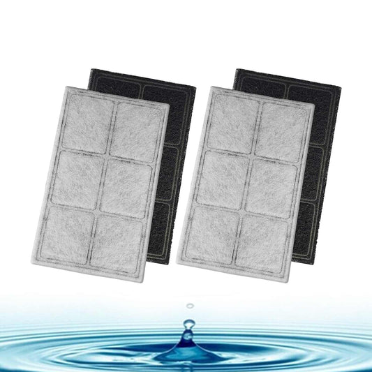 4x Replacement Charcoal Filters for PetSafe Drinkwell Original/Platinum/Big Dog/Multi-Tier/Everflow/RF6C-INTL-19/PAC00-1307 Pet Water Fountain
