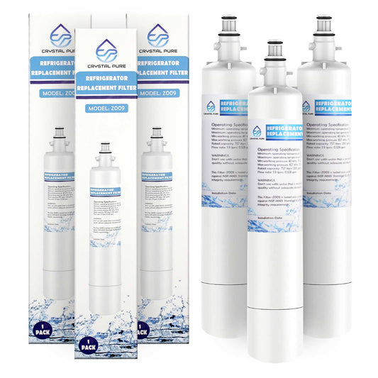 3-Pack Fridge Water Filter 847200 for Fisher Paykel External Premium RF605QDUVX1 RF522ADUX5 RF522WDRUX5 RF605QDUVX1 RS9120WRJ1 RS9120WLJ1 RS9120WRU1