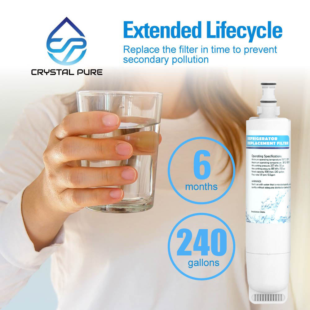 3x Refrigerator Water Filter for Whirlpool Fridge 4396508 4396510 481281729632 461950271171 S20BRS SBS002 SBS003 SBS004