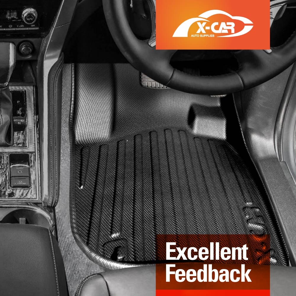 3D Floor Mats Boot Liner Set for Mitsubishi Pajero Sport 7 Seater 2015-2025 All Weather Heavy Duty Cargo Car Trunk Luggage Tray