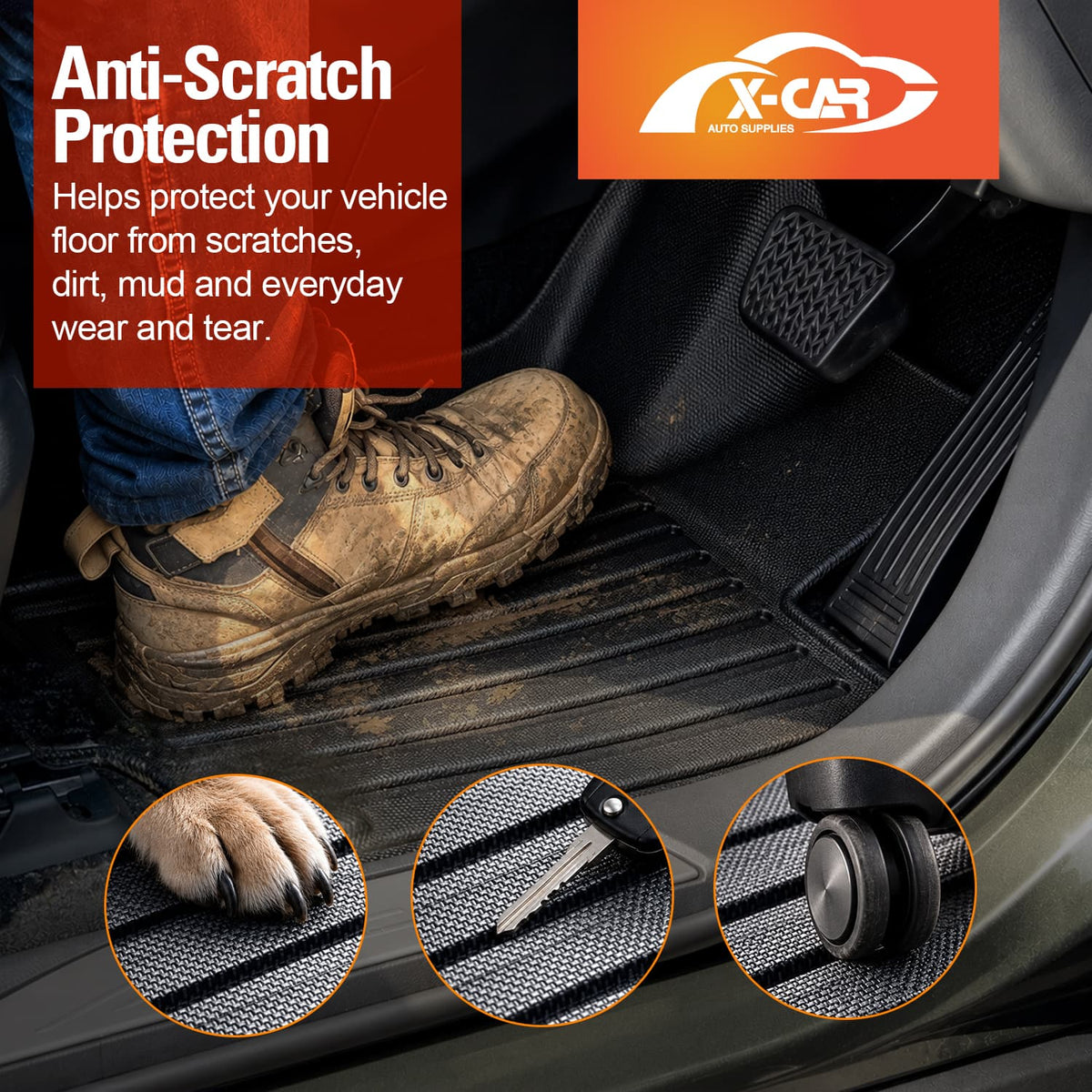 Front Rear Floor Mats for Toyota Alphard 2023-Onwards Heavy Duty All Weather Car Waterproof Interior Protection Liner