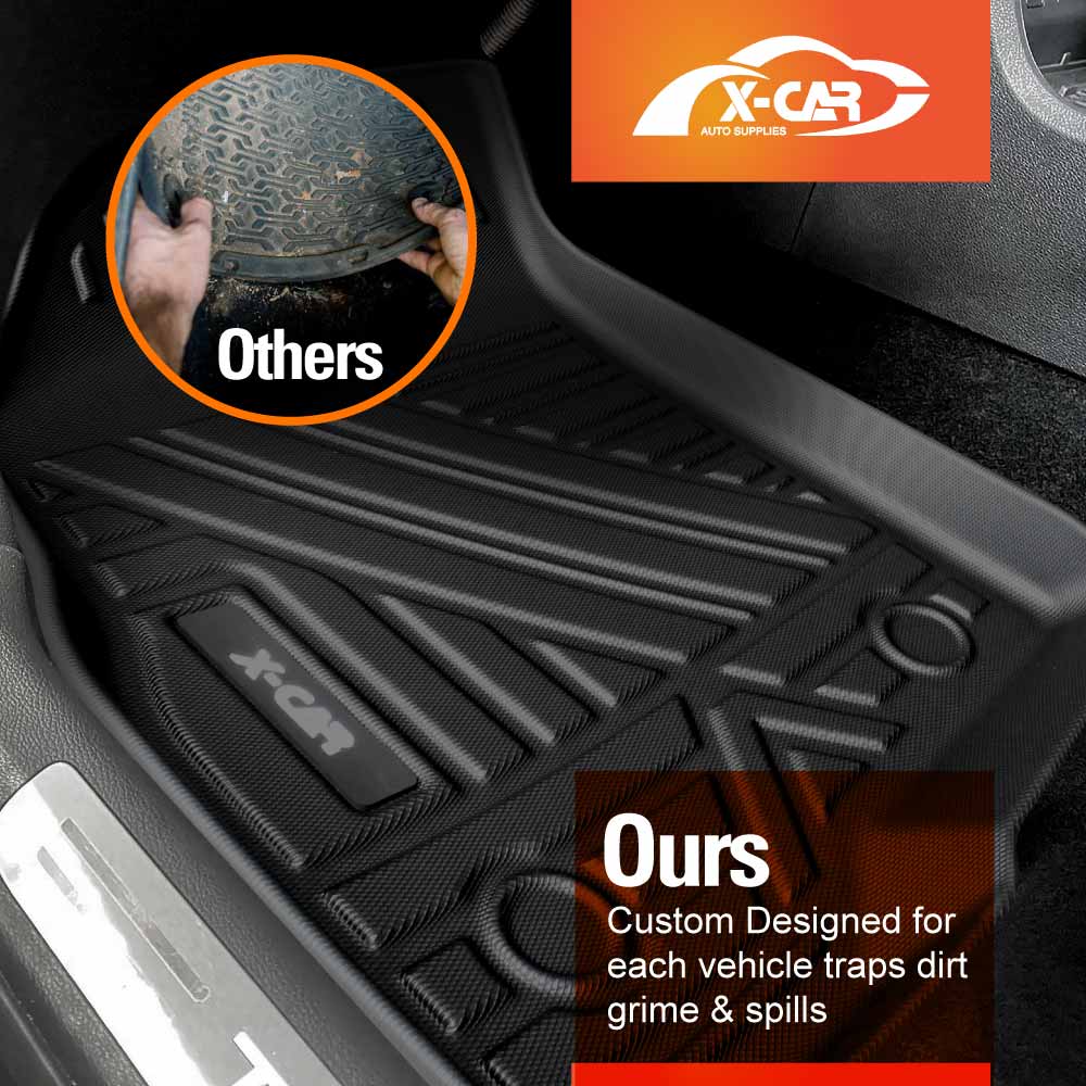 3D Floor Mats Boot Liners for Chery Tiggo 8 Pro Max 2024-Onwards All Weather Heavy Duty Cargo Kick Back Seat Protector Cover Set of 9