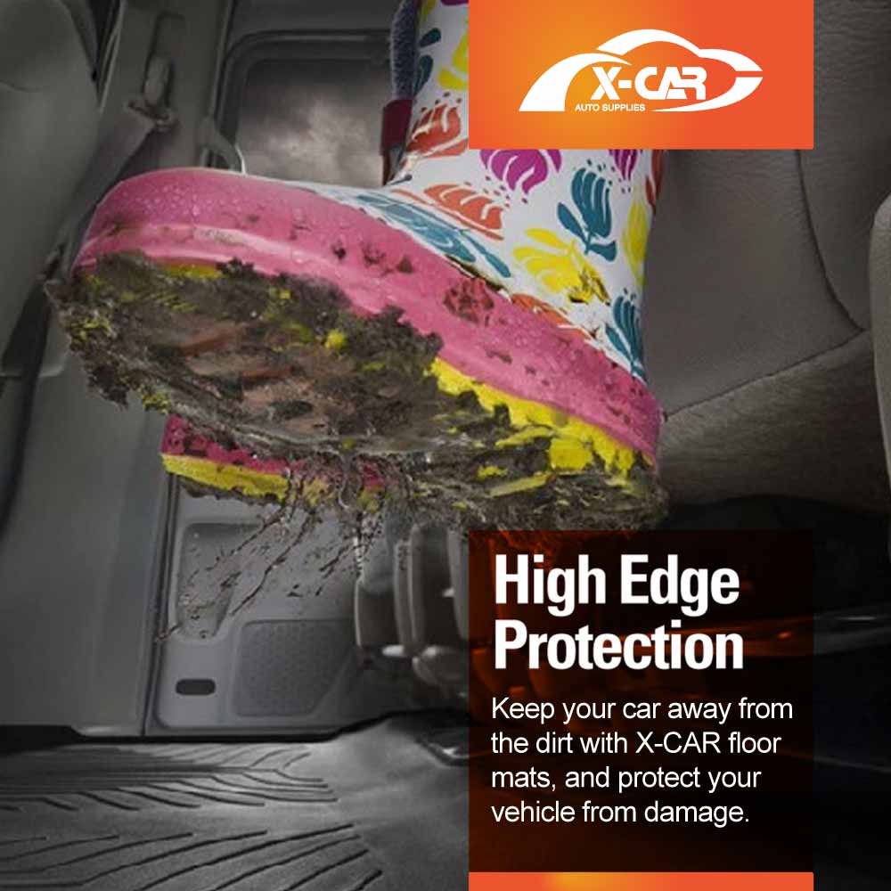 Floor Mats Boot Liner Set for MG HS AS33 Series 2024-Onwards All Weather Heavy Duty Cargo Kick Mats Back Seat Protector Cover