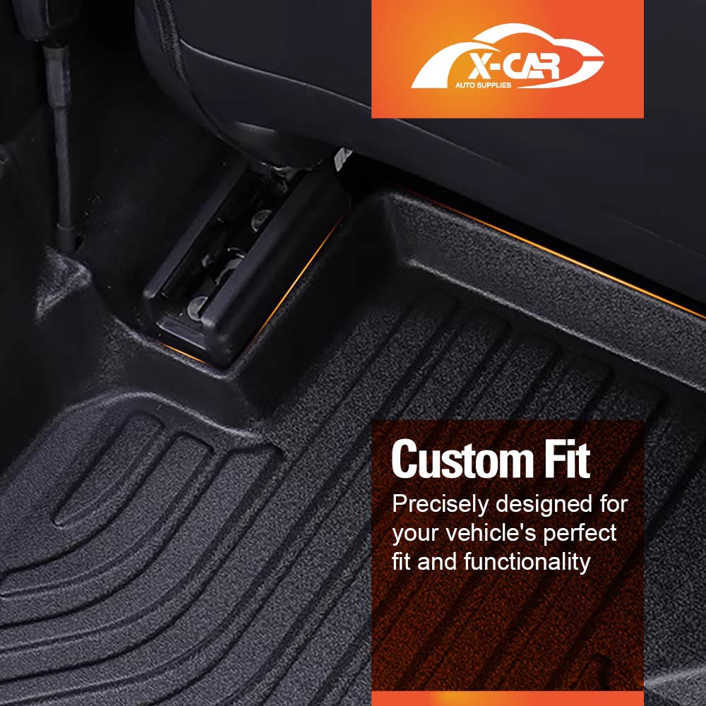 3D Floor Mats Boot Liners Set for Hyundai Santa Fe SantaFe 2018-2023 All Weather Heavy Duty Cargo Car Trunk Luggage Tray