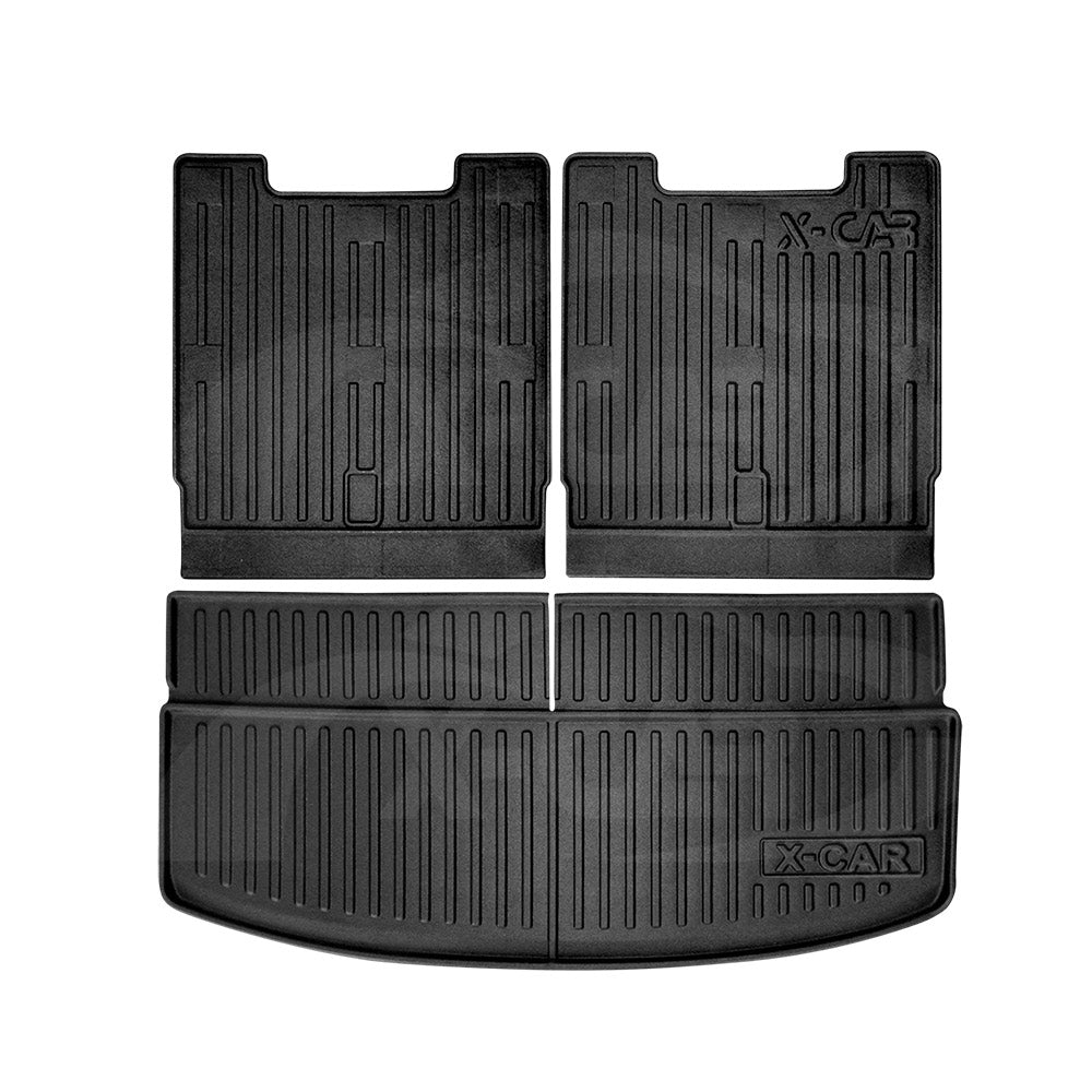 Boot Liner for Ford Everest SUV 2015-2022 Heavy Duty Cargo Trunk Mat Luggage Tray 3 Pcs Version