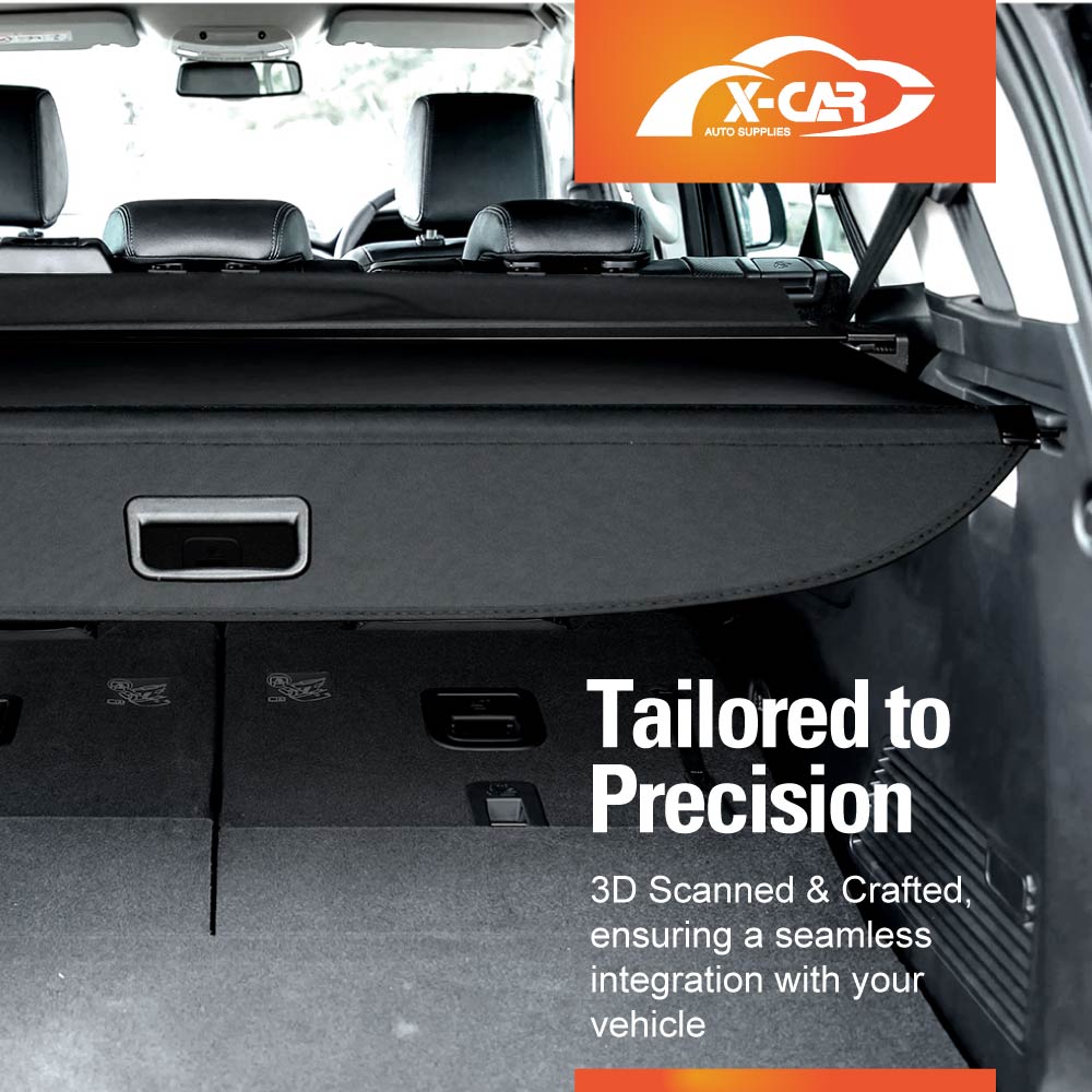 Retractable Cargo Cover for Ford Everest 2015-2022 Rear Rack Partition Shelter Canvas Trunk Luggage Security Shield Shade