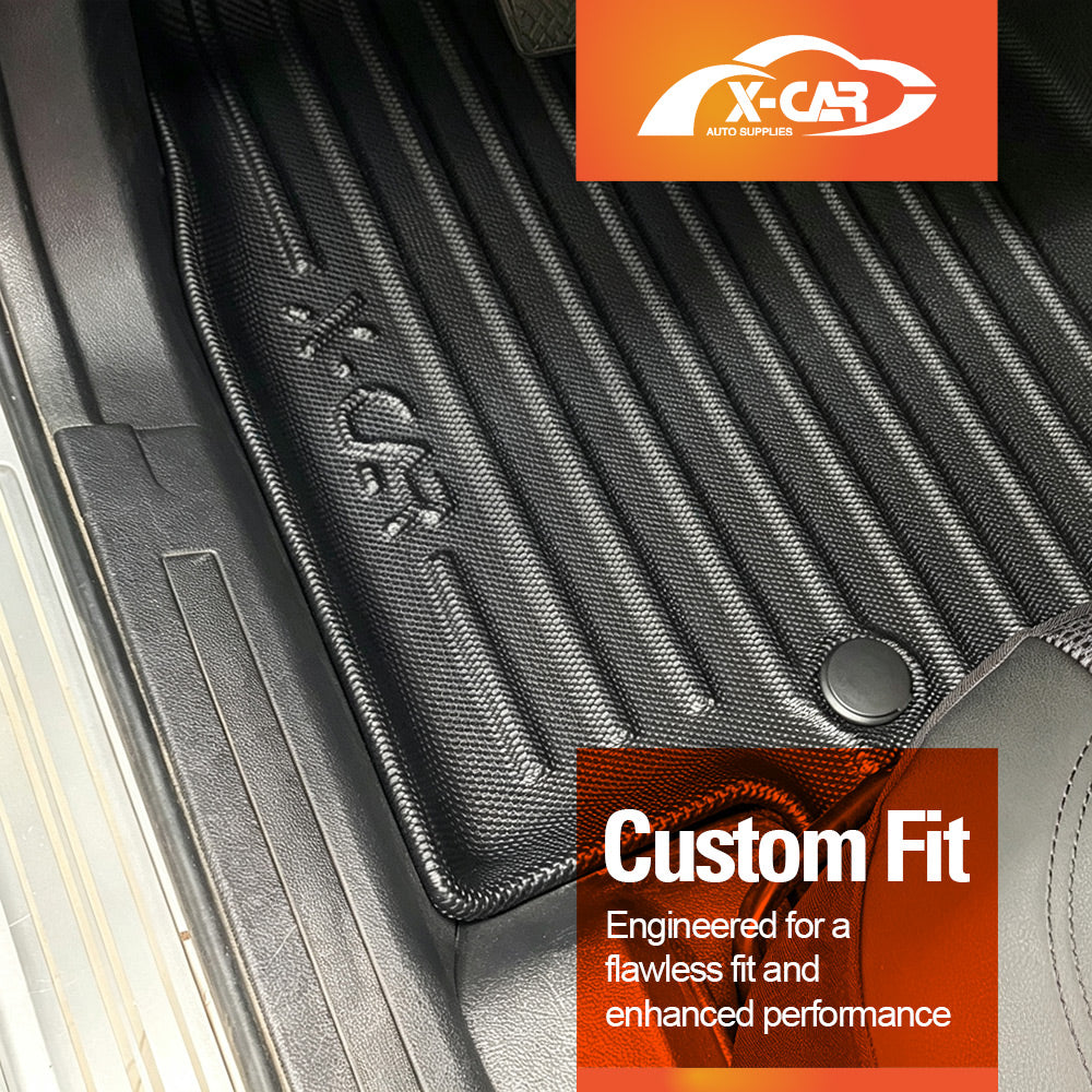 3D Floor Mats for Ford Falcon Ute FG 2008-2016 All-Weather Heavy Duty Customized Car Carpet Liners Full Set