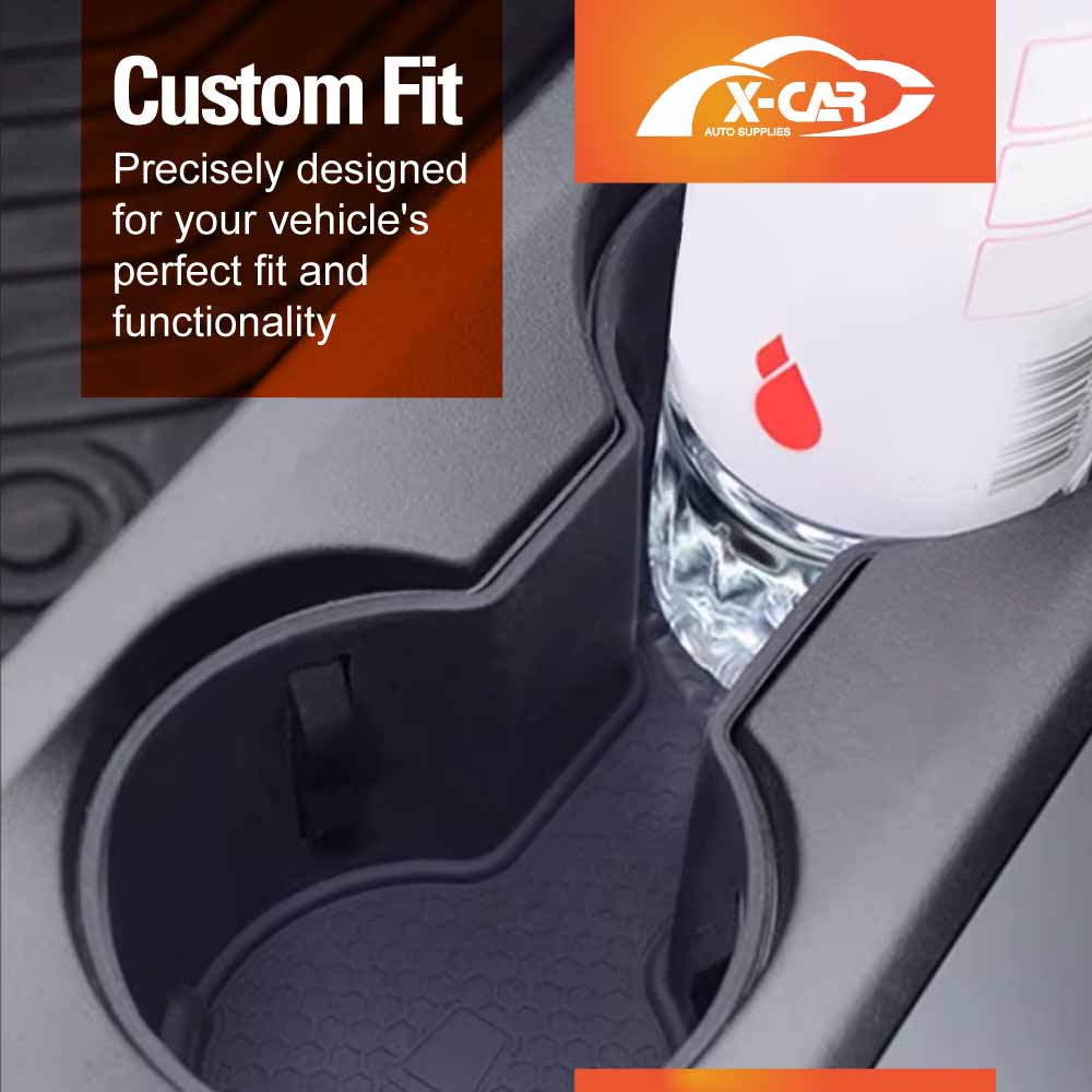 Cup Holder Insert for Ford Ranger Dual Cab 2011-2022 Centre Console Rubber Interior Accessories