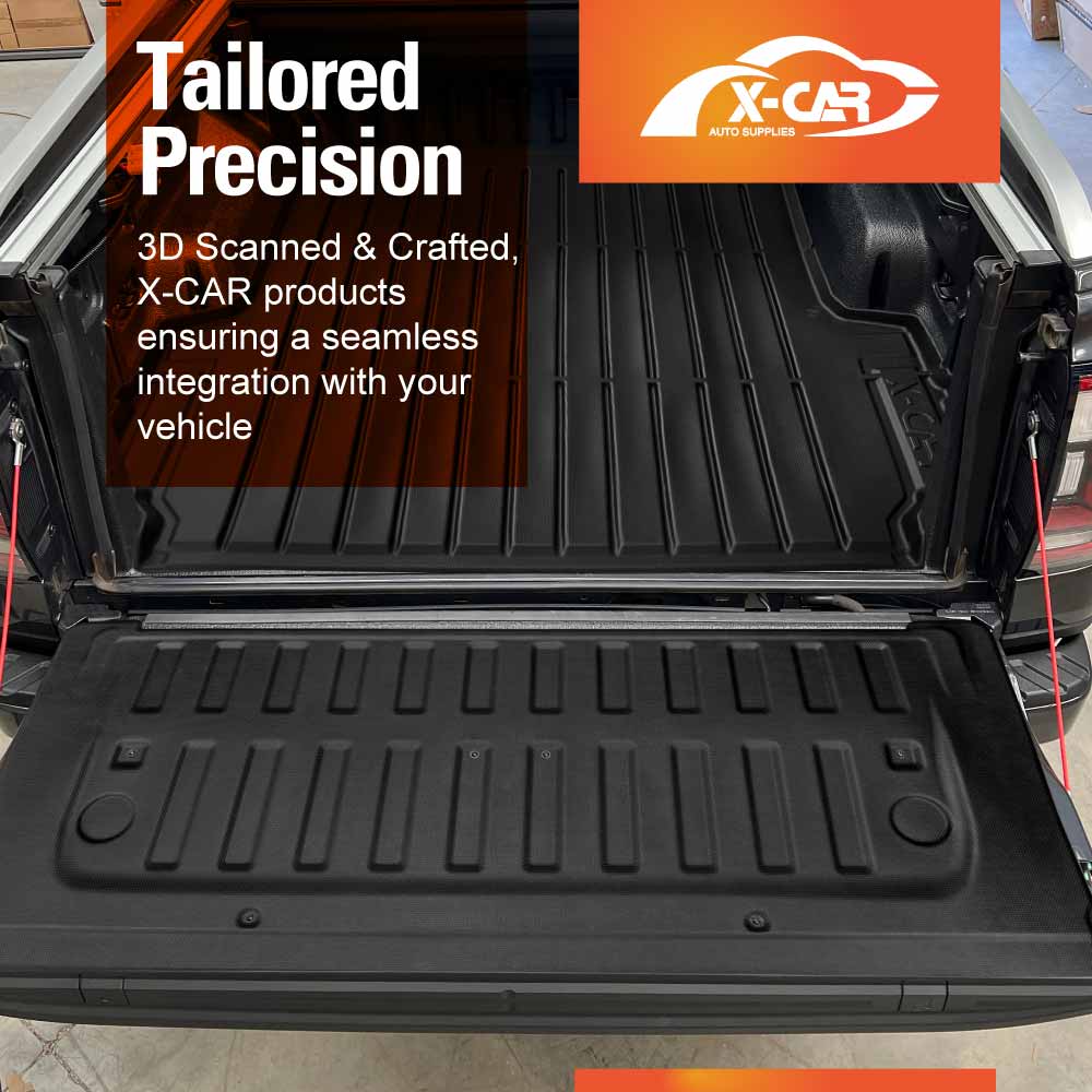 Tailgate Liner for Ford Next-Gen Ranger Raptor RA 2022-2025 with Plastic Tub Heavy Duty All Weather Protection Mat