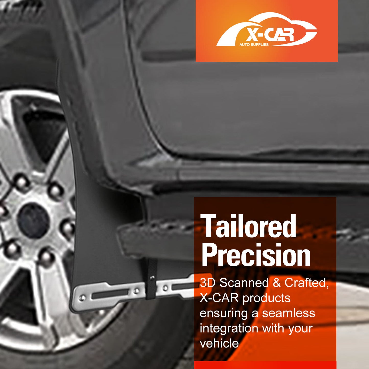 Mud Flaps Splash Guards with Metal Plate for Ford NEXT-GEN Ranger Dual Cab 2022-Onwards Heavy Duty Mudguard Fender Front and Rear