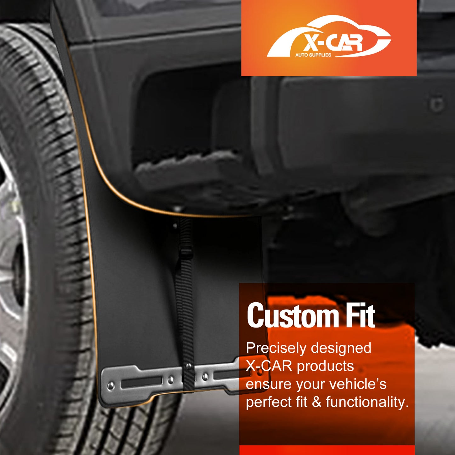 Mud Flaps Splash Guards with Metal Plate for Ford NEXT-GEN Ranger Dual Cab 2022-Onwards Heavy Duty Mudguard Fender Front and Rear