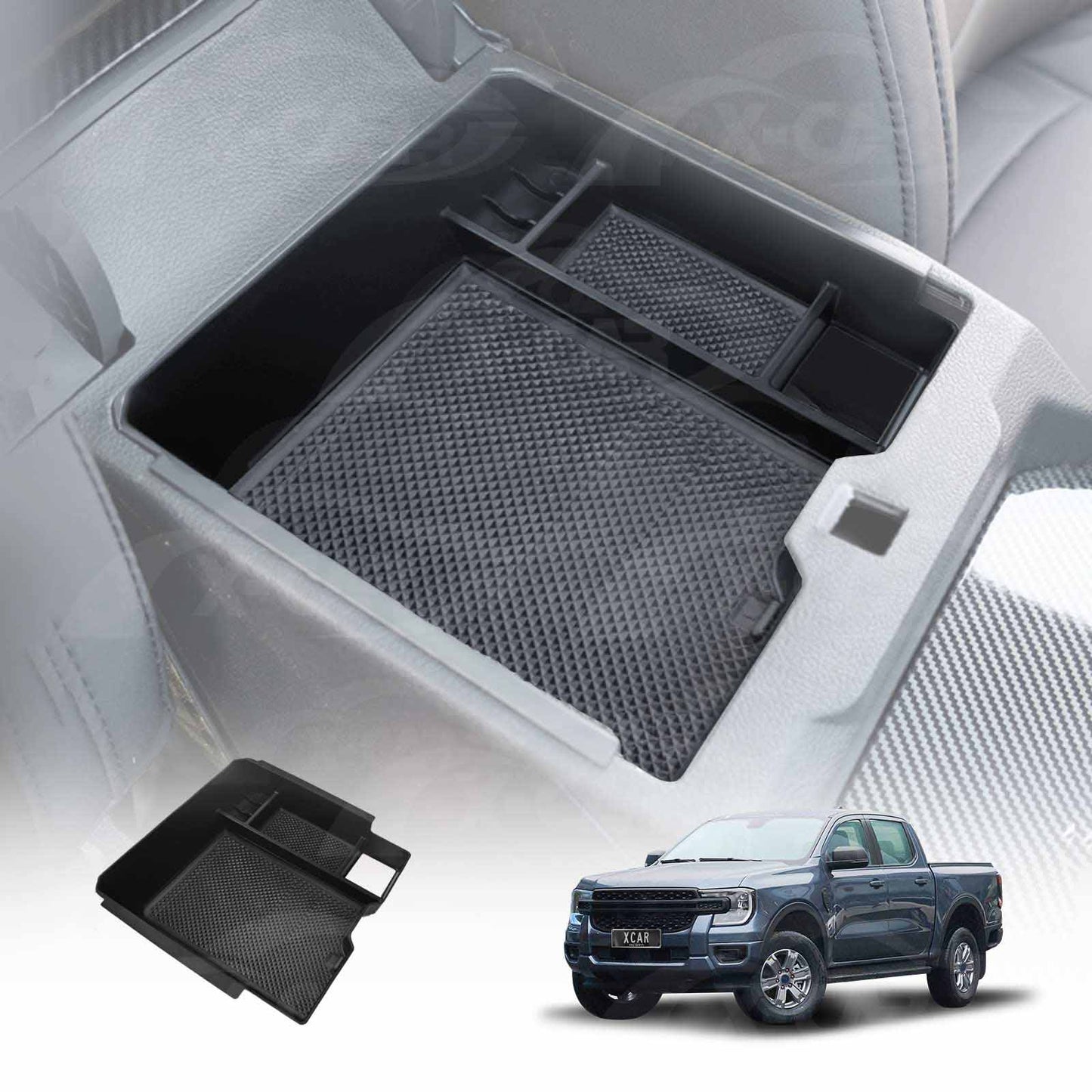 Armrest Organizer Tray for Ford Next-Gen Ranger 2022-Onwards Centre Console Storage Box Interior Car Accessories