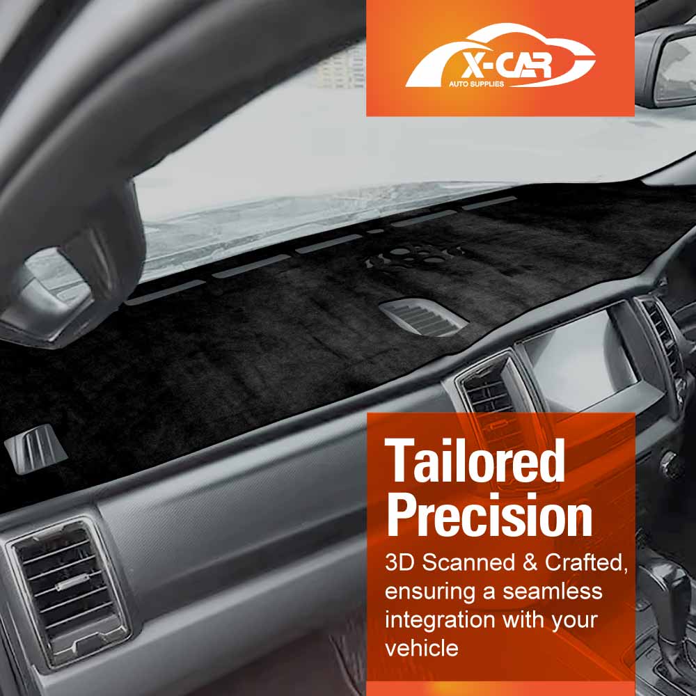 Dash Mat for Ford Ranger PX Mk3 Series 2018-2022 Non-Slip Microfiber Pad Cover Interior Accessories