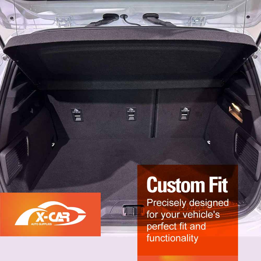 Car Trunk Shade for Ford Focus 2018-2024 Rear Cargo Security Shield Luggage Cover Board Blinder