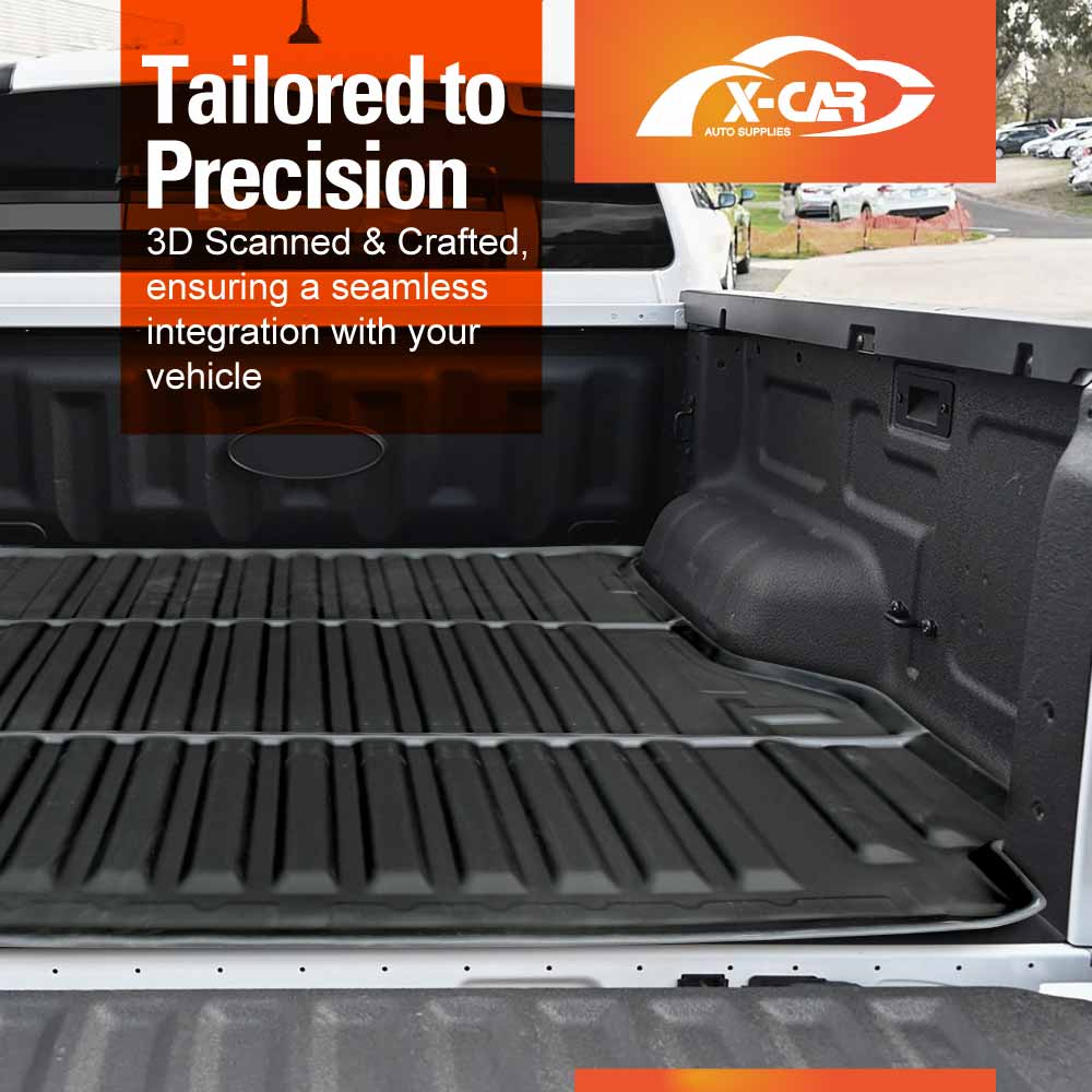 3D Car Floor Mats Tub Liner for Ford Next-Gen Ranger Raptor RA 2022-2025 Heavy Duty Cargo Trunk Mat Luggage Tray