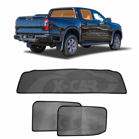 Window Sun Shades for Ford Next-Gen Ranger 2022-2025 Magnetic Car Custom Rear Windscreen Shade Sun Blind Mesh