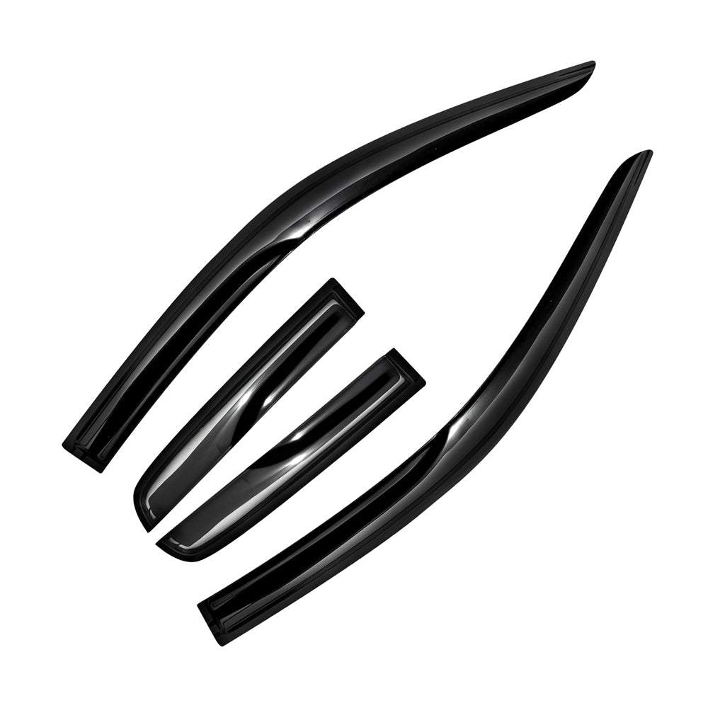Weathershields for Ford Ranger Extra Super Cab 2011-2022 Car Weather Shields Wind Deflectors Window Sun Visor 4-Piece Set