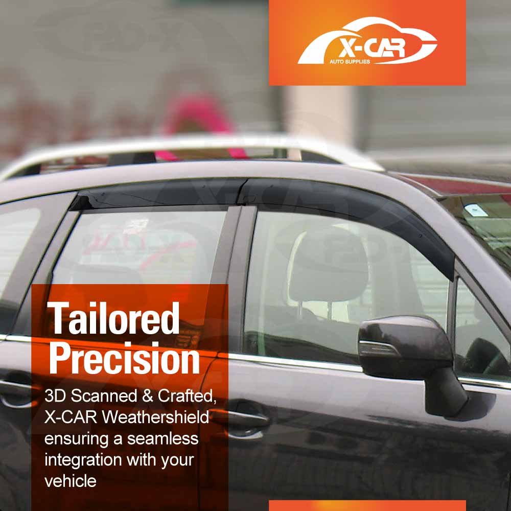 Premium Weathershields for Subaru Forester 2012-2018 Car Weather Shields Wind Deflectors Window Sun Visor 4-Piece Set