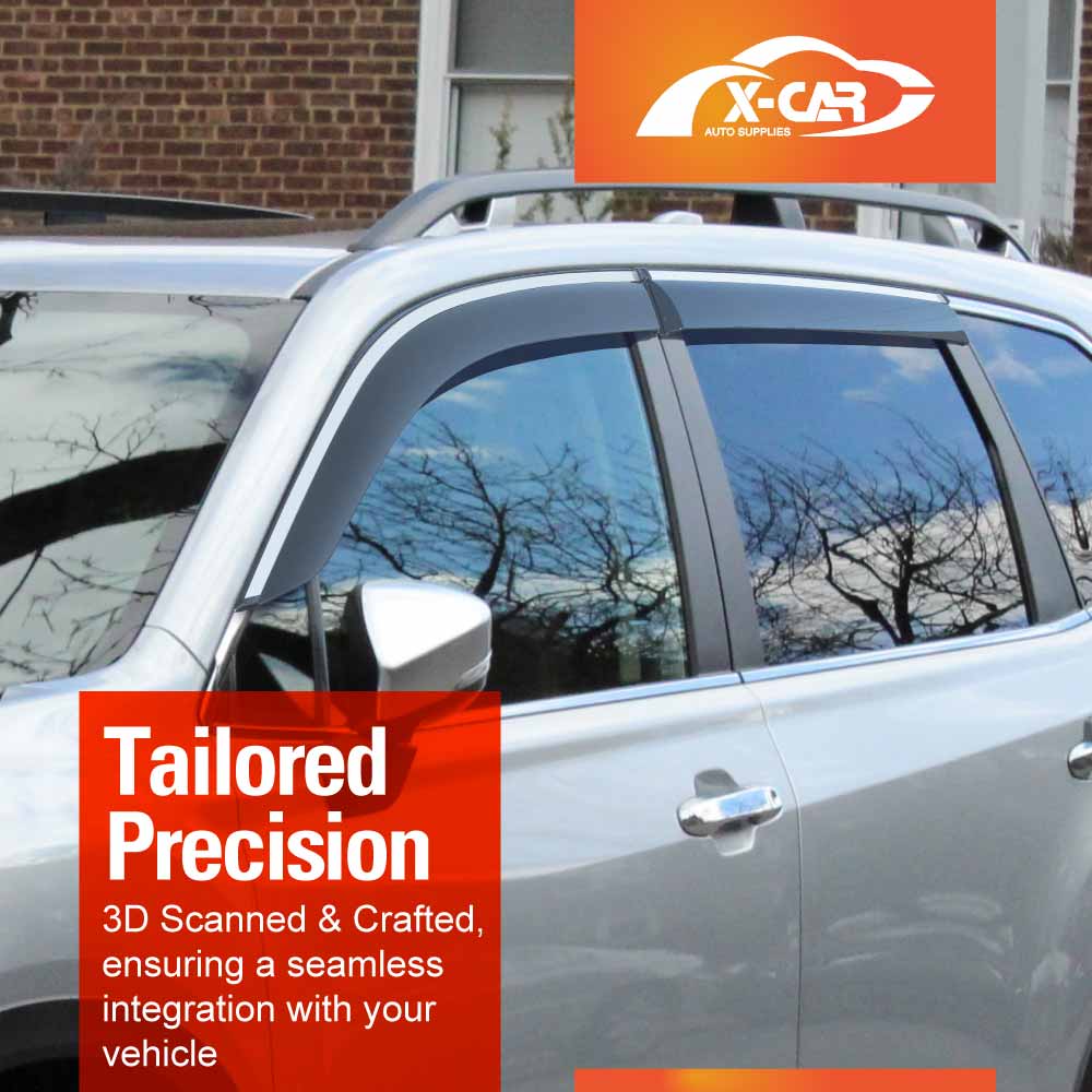 Premium Weathershields for Subaru Forester 2018-2024 S5 SK Car Weather Shields Wind Deflectors Window Sun Visor 4-Piece Set