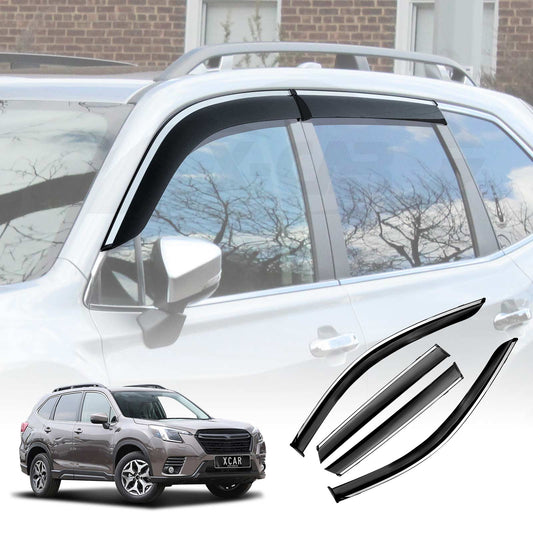 Premium Weathershields for Subaru Forester 2018-2024 S5 SK Car Weather Shields Wind Deflectors Window Sun Visor 4-Piece Set