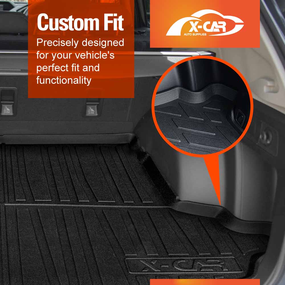 Boot Liner Back Seat Protector for Subaru Forester 6th Gen 2025-Onwards Without Subwoofer All Weather Heavy Duty Cargo Car Trunk Kick Mats