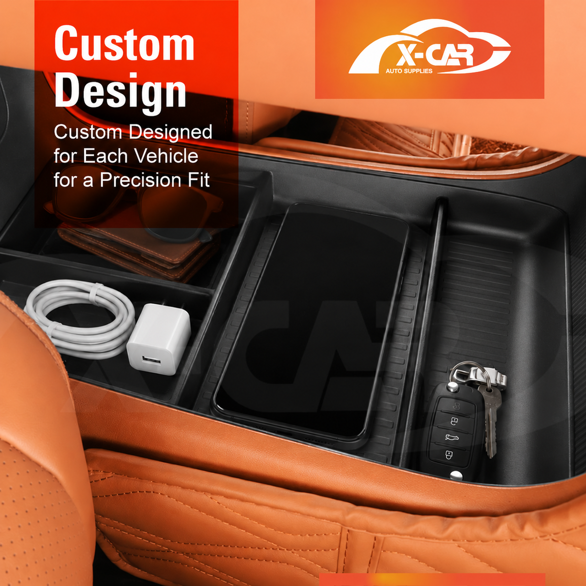 Centre Console Organiser Set for Aion AION V 2025-Onwards Wireless Charging Pad Armrest Insert Storage Accessories