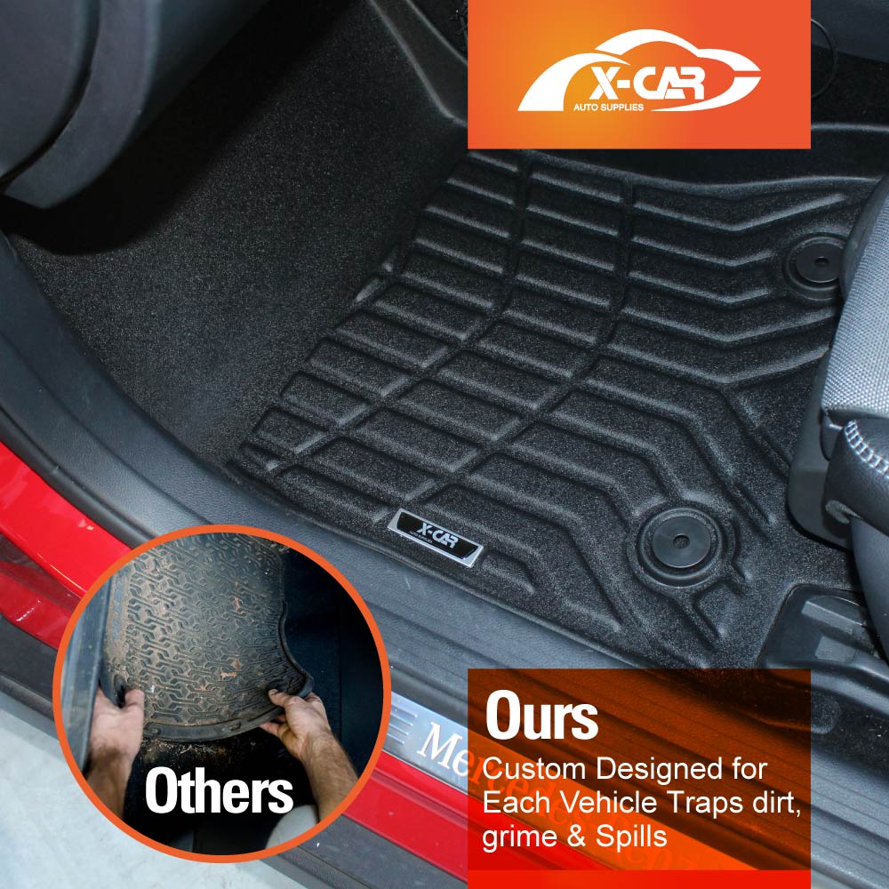 Floor Mats Boot Liner Set for Mercedes Benz GLA Class 2014-2019 All Weather Cargo Car Trunk Luggage Tray
