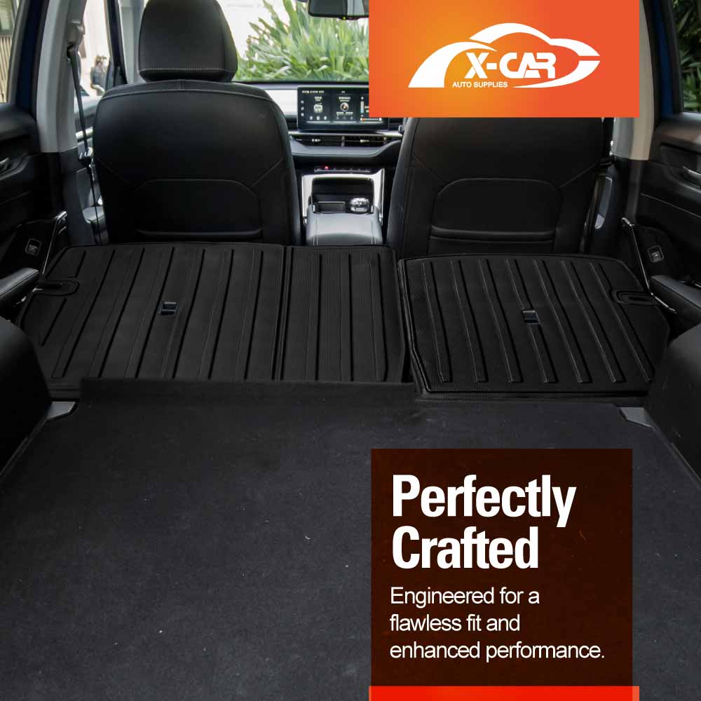Boot Liner Set for GWM Haval H6/H6 GT 2021-Onwards All Weather Heavy Duty Car Trunk Back Seat Protector Cargo Kick Mats