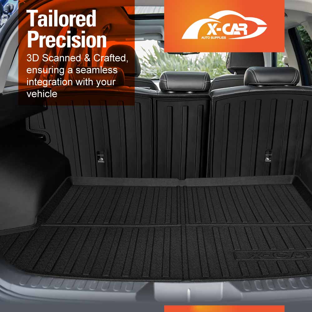 Boot Liner Set for GWM Haval H6/H6 GT 2021-Onwards All Weather Heavy Duty Car Trunk Back Seat Protector Cargo Kick Mats