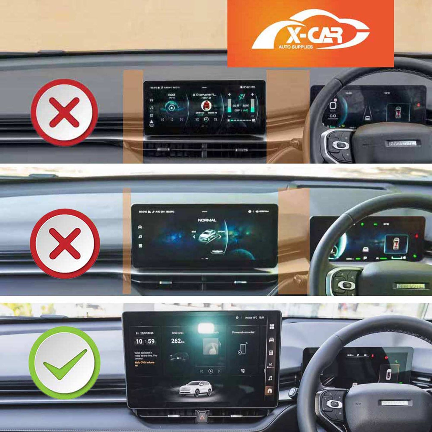 Tempered Glass Screen Protector Set for GWM Haval H6 GT 2026-Onwards Dash Centre Console Touchscreen Anti-Scratch Cover Accessories