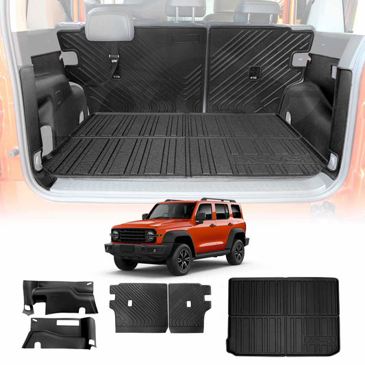 Cargo Boot Side Kick Mats for GWM Tank 300 Tank300 2023-Onwards Car Trunk Back Seat Protector Liner Mat