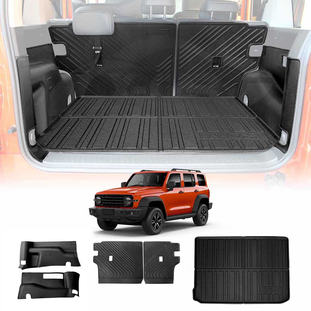 Boot Liner Kick Mats for GWM Tank 300 Tank300 2023-Onwards All Weather Heavy Duty Cargo Car Seat Side Trunk Protector