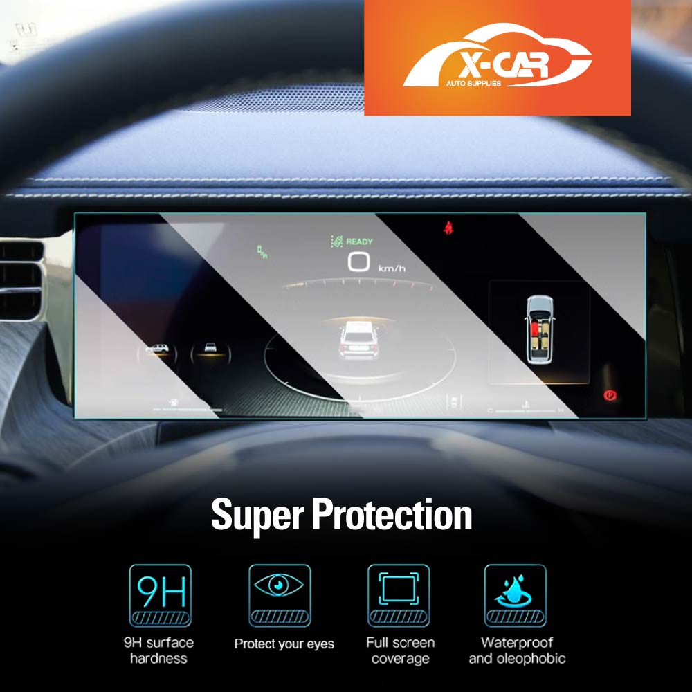 Tempered Glass Dash Center Console Screen Protector for GWM Cannon Alpha 2024-Onwards 12.3 inch Touchscreen Anti-Scratch Cover Accessories