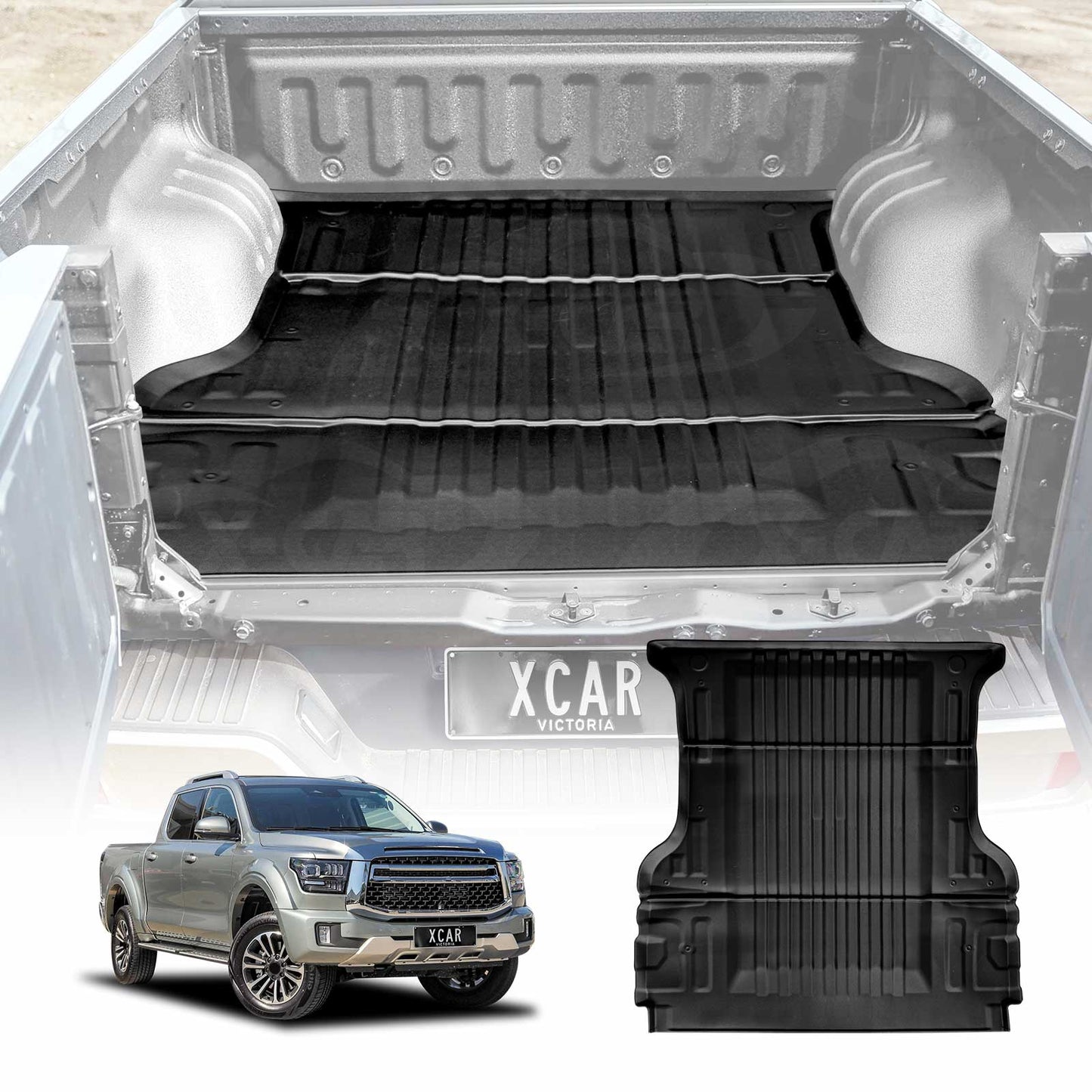 Tub Liner for GWM Cannon Alpha PHEV 2024-Onwards Heavy Duty All Weather Cargo Trunk Mat Luggage Tray