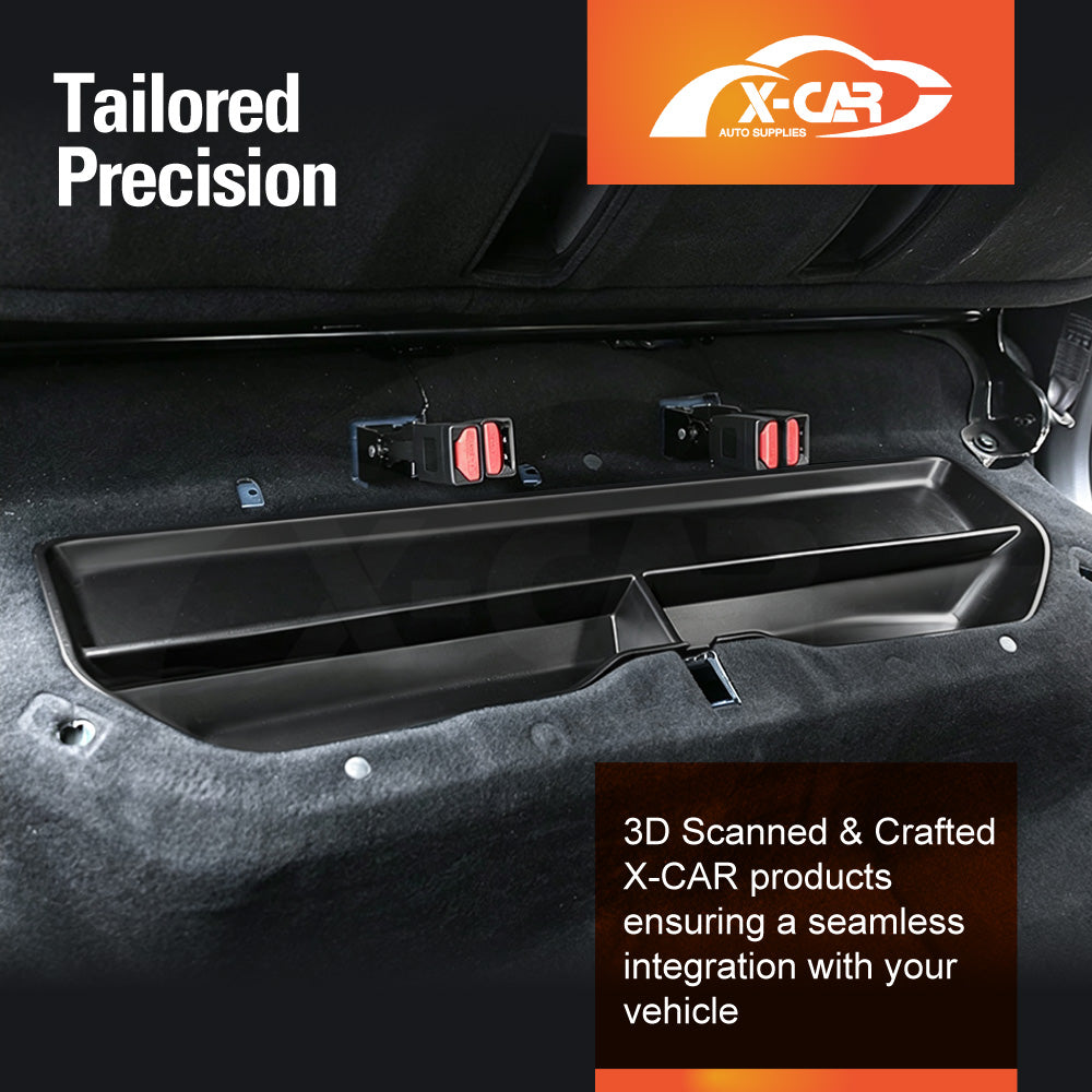 Rear Under Seat Storage Box for GWM Cannon Ultra/Lux/Vanta/XSR/Cannon-X 2021-Onwards 40/20/40 Split Rear Seat Hidden Organiser Tray