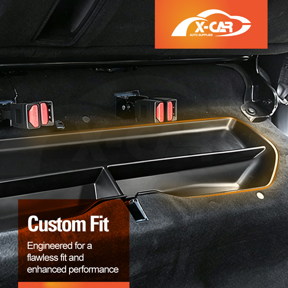 Rear Under Seat Storage Box for GWM Cannon Ultra/Lux/Vanta/XSR/Cannon-X 2021-Onwards 40/20/40 Split Rear Seat Hidden Organiser Tray