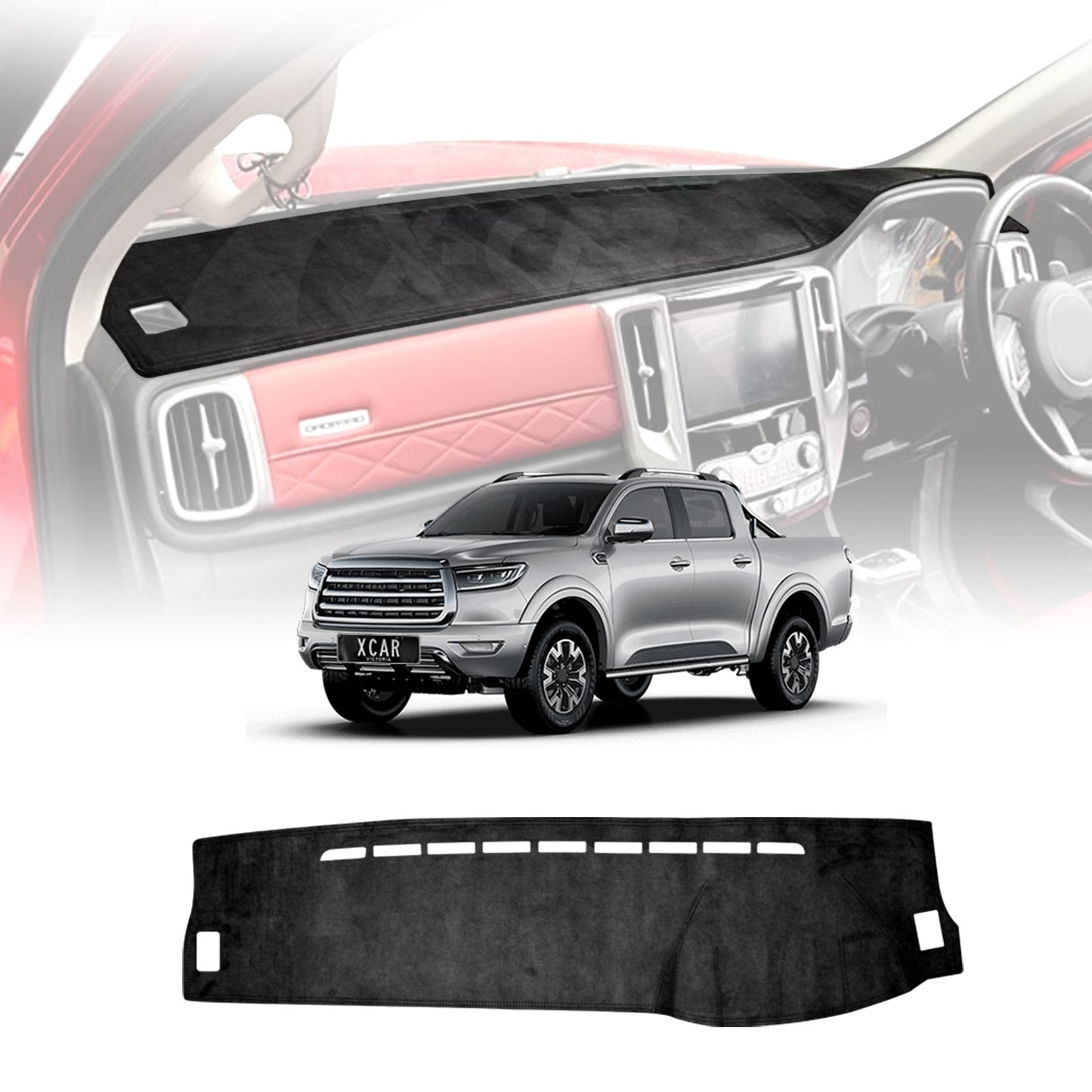 Dash Mat for GWM Cannon-X/Cannon Vanta/Cannon-XSR 2021-2024 Non-Slip Microfiber Pad Cover Interior Accessories