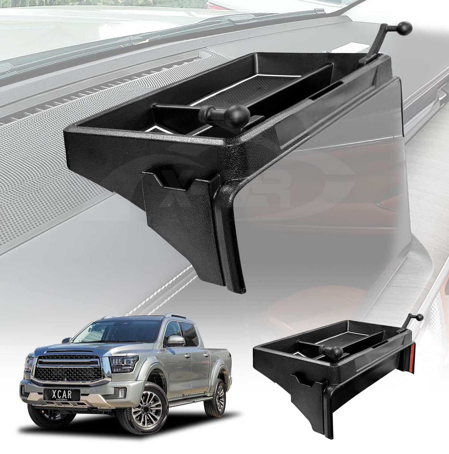 Dash Center Console Organizer for GWM Cannon Alpha 2024-2025 Dashboard Storage Box Phone Stand Tray