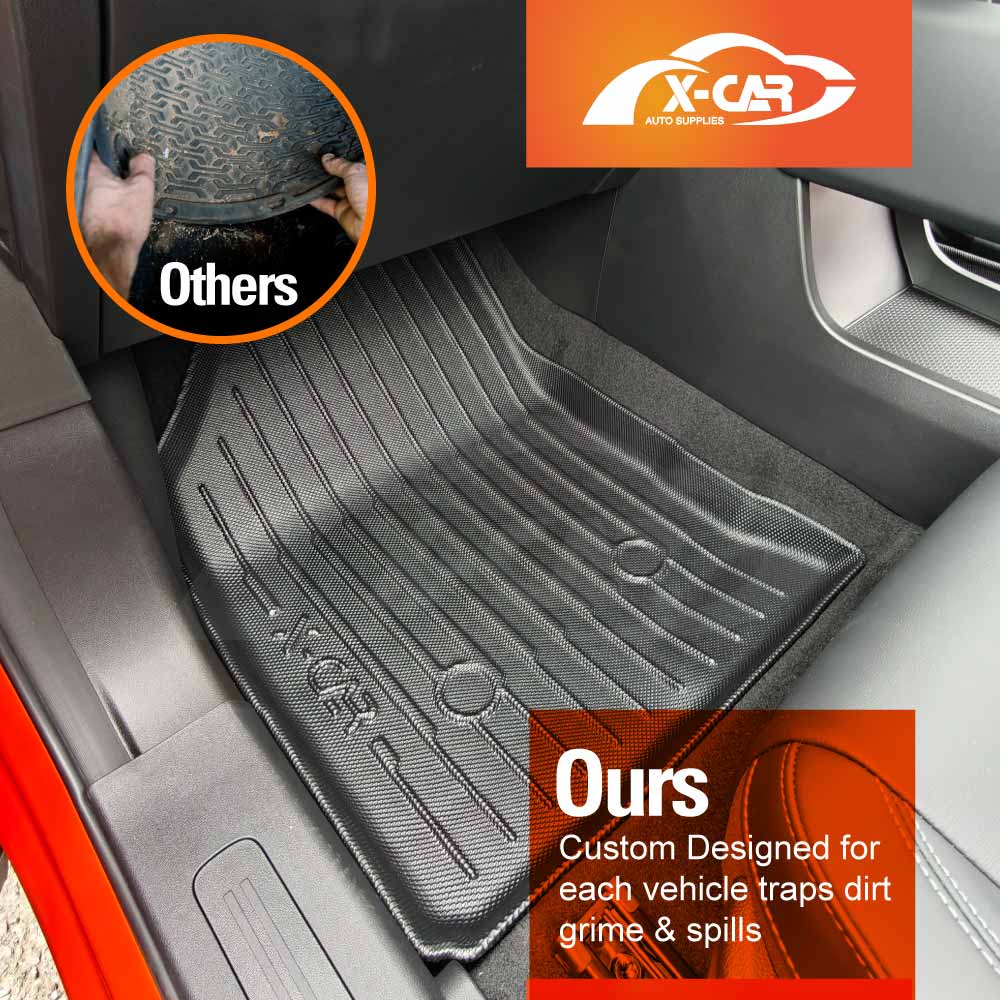Floor Mats Boot Liner Set for GWM Haval H7 2025-Onwards All Weather Heavy Duty Car Trunk Cargo Kick Back Seat Protector Cover
