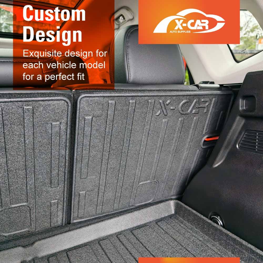 Boot Liner Kick Mats Set for GWM Haval H7 2025-Onwards All Weather Heavy Duty Cargo Car Trunk Back Seat Protector