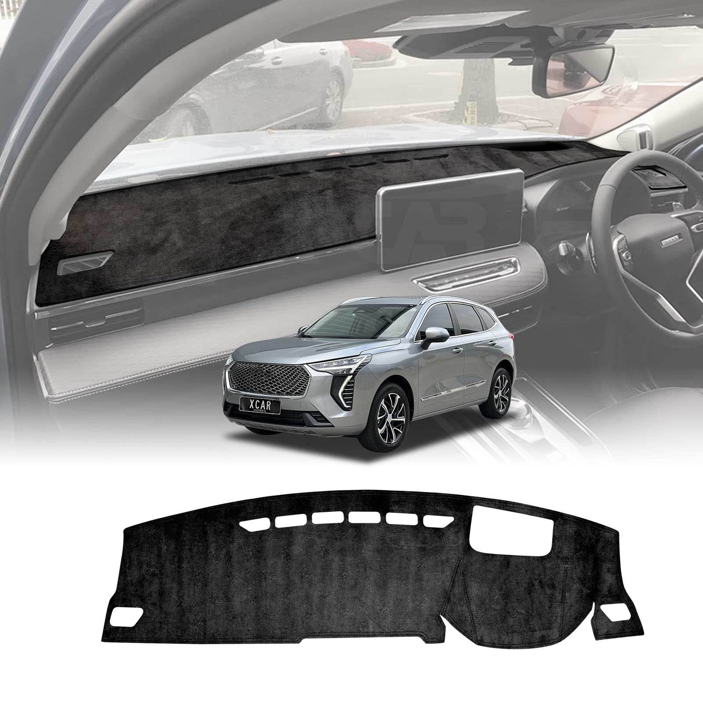 Dash Mat for GWM Haval Jolion With HUD 2021-Onwards Non-Slip Microfiber Pad Cover Interior Accessories