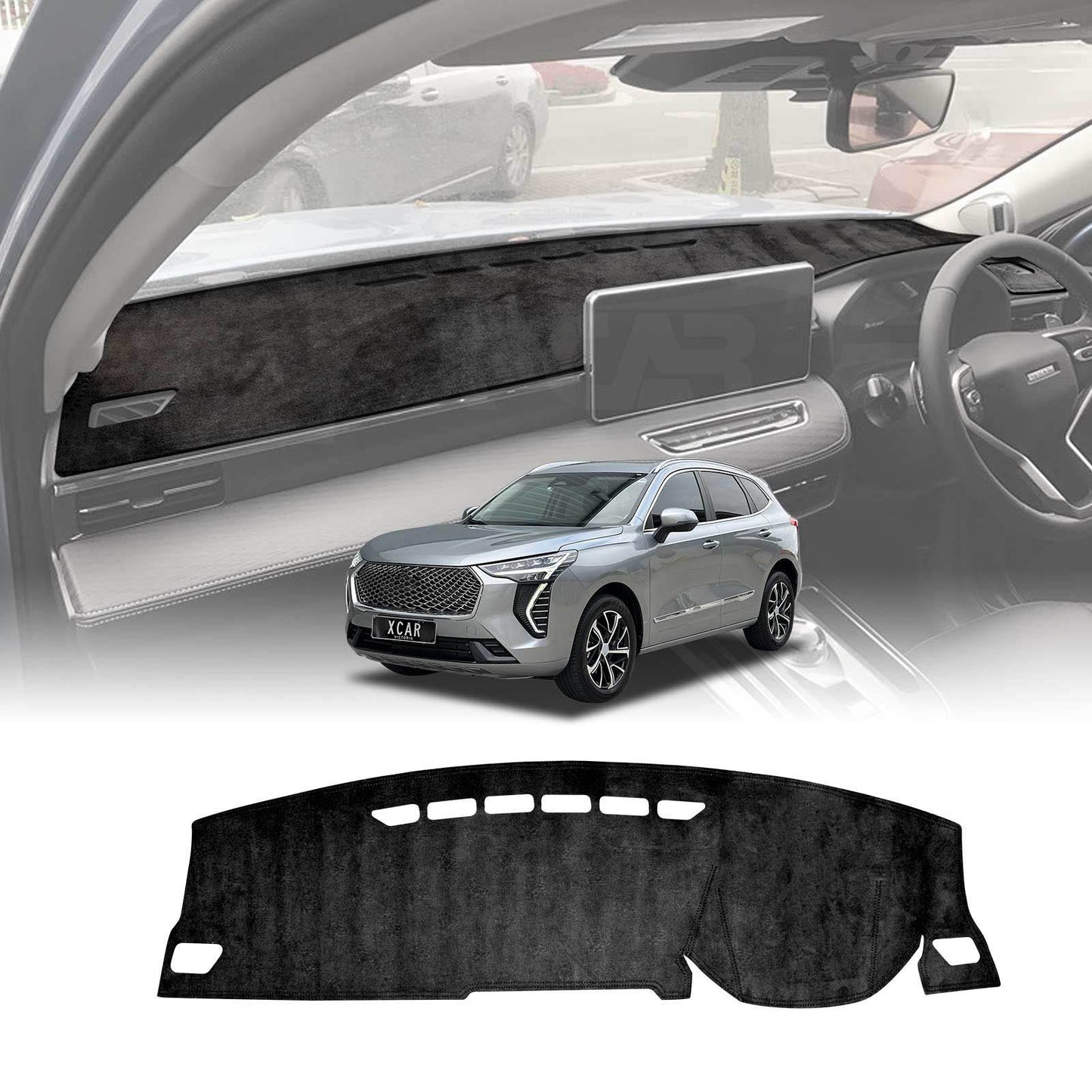 Dash Mat for GWM Haval Jolion Without HUD 2021-Onwards Non-Slip Microfiber Pad Cover Interior Accessories