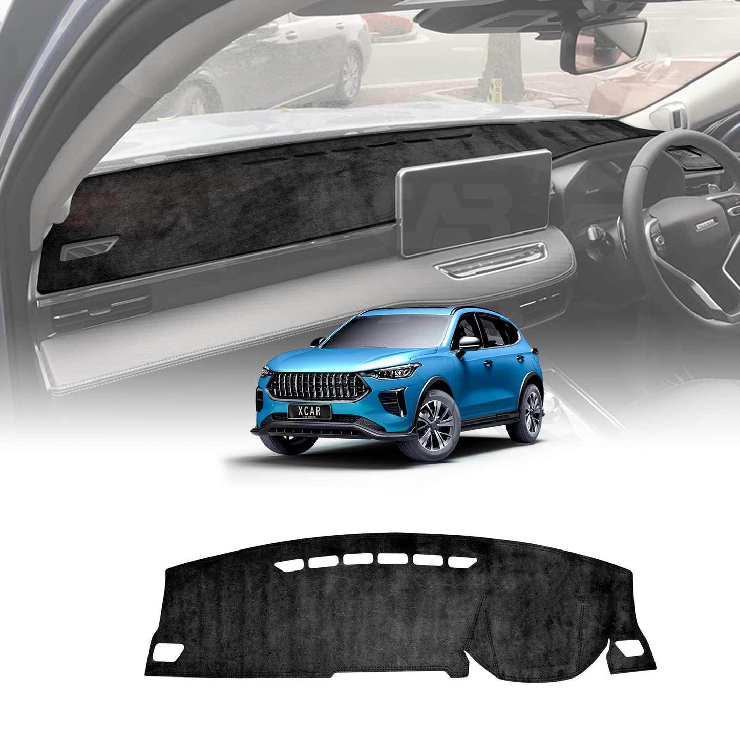 Dash Mat for GWM Haval Jolion Without HUD 2024-Onwards Non-Slip Microfiber Pad Cover Interior Accessories