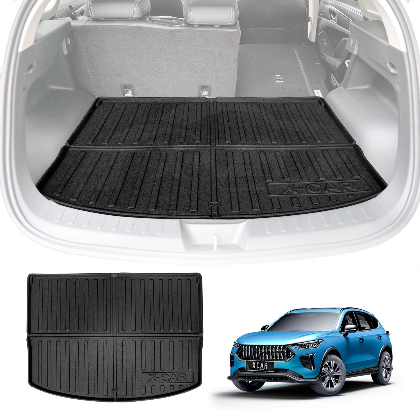 Boot Liner for GWM Haval Jolion 2024-Onwards All Weather Heavy Duty Cargo Trunk Mat Luggage Tray Upper Boot Level